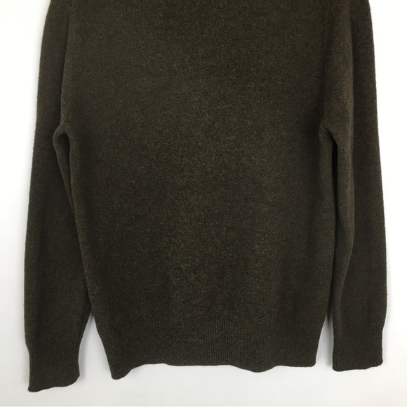 J. Crew Lambswool Sweater Brown Men’s Size Medium Flaws - Picture 12 of 14